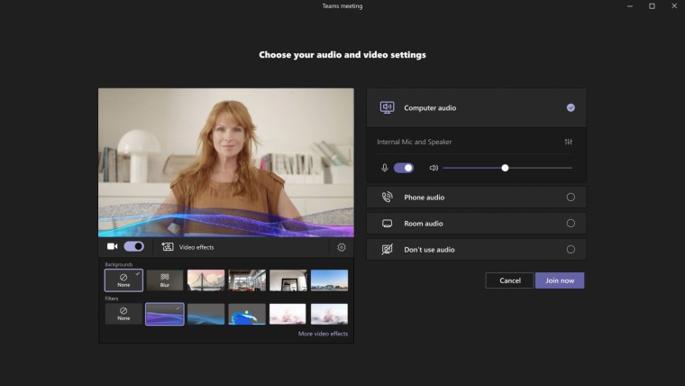 Bộ lọc video đã chính thức có sẵn cho Microsoft Teams