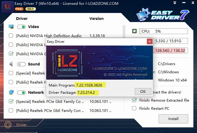 Easy Driver Pack 7.23.317.2 ISO (Eng) - Cài đặt Driver cho Windows 7/8.1/10/11 (x86/x64)