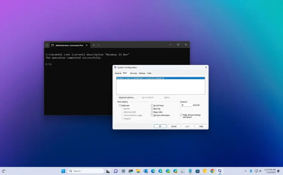 Cách đổi tên menu boot trên Windows 10/11