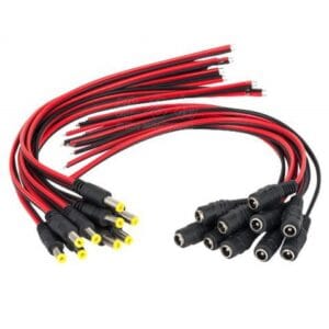 Dây Nối Nguồn Camera Gồm 1 Jack Đực - 1 Jack Cái
