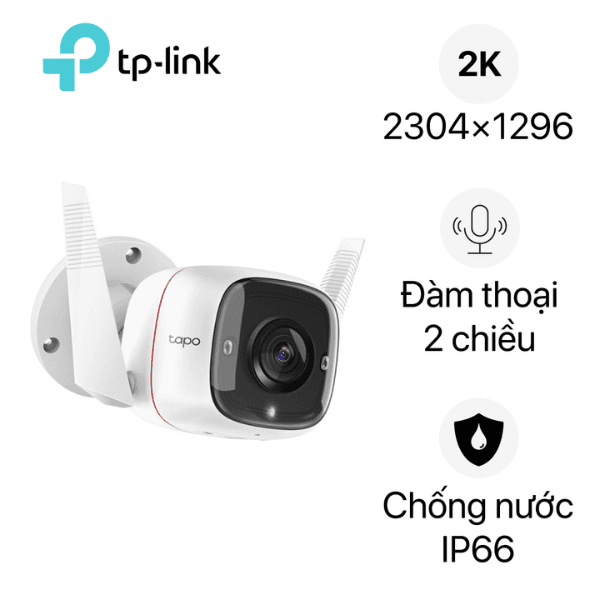 Camera wifi TP-Link Tapo C310 3MP ngoài trời