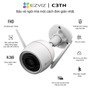 Camera WiFi EZVIZ C3TN 3MP ngoài trời có màu ban đêm
