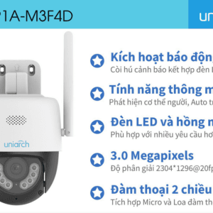 Camera wifi Uniarch PTZ UHO-B1A-M3F4D FullHD 1080P