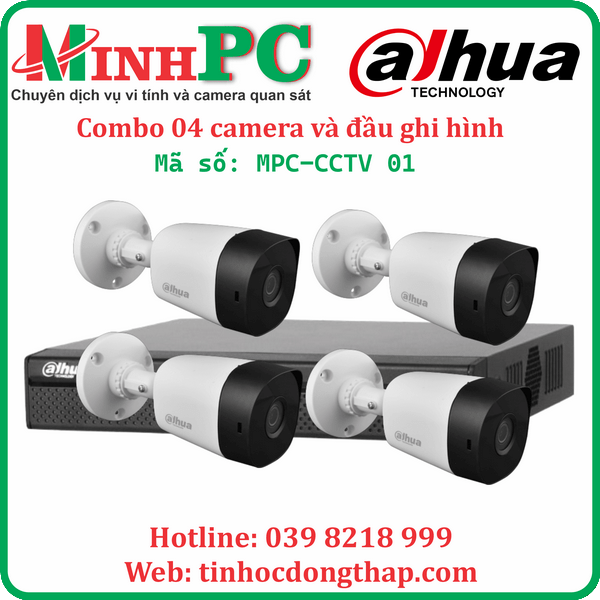 Combo camera giá rẻ cho gia đình MPC-CCTV 01 tại Cao Lãnh