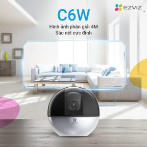 Camera Wifi EZVIZ C6W 4MP quay quét 360 độ