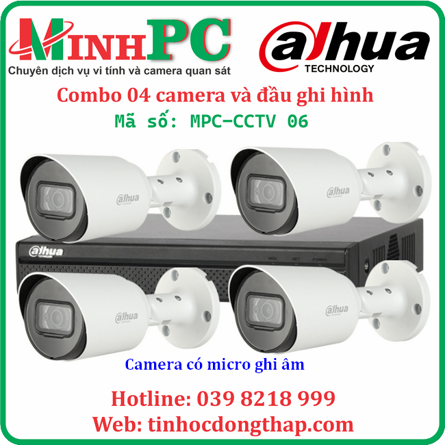 Combo camera gia đình MPC-CCTV 06 có ghi âm thanh tại Cao Lãnh