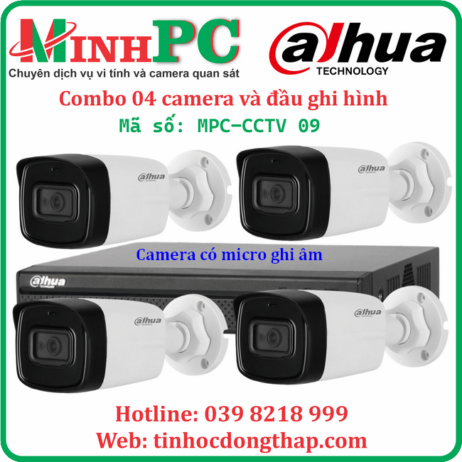 Combo camera gia đình MPC-CCTV 09 có ghi âm thanh tại Cao Lãnh