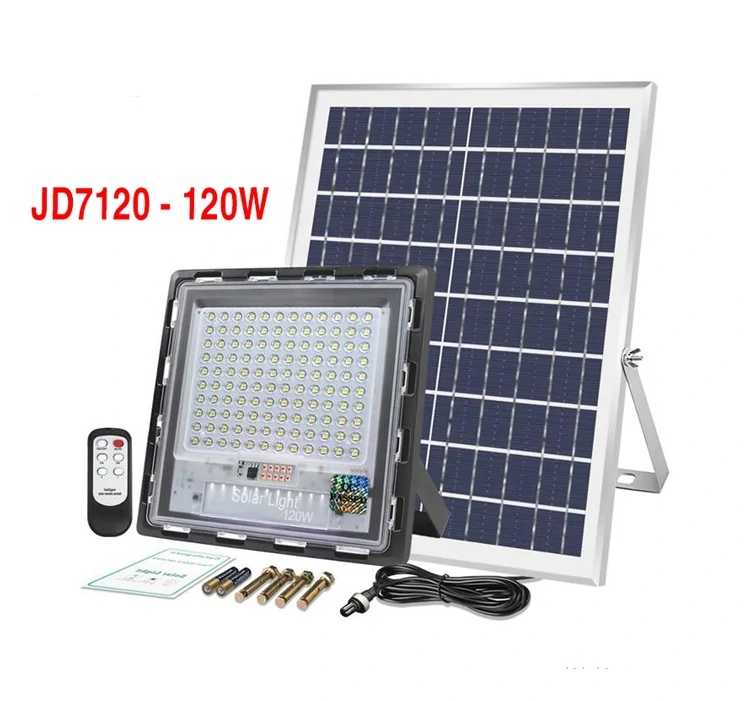 Đèn pha led năng lượng mặt trời JINDIAN JD-7120 (120W) Đèn pha led năng lượng mặt trời JINDIAN JD-7120 (120W)