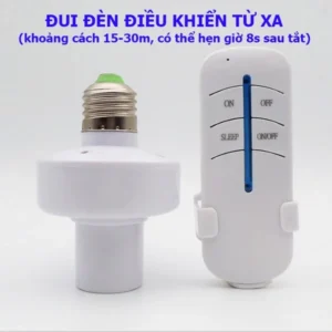 Đui đèn điều khiển từ xa xuyên tường không dây