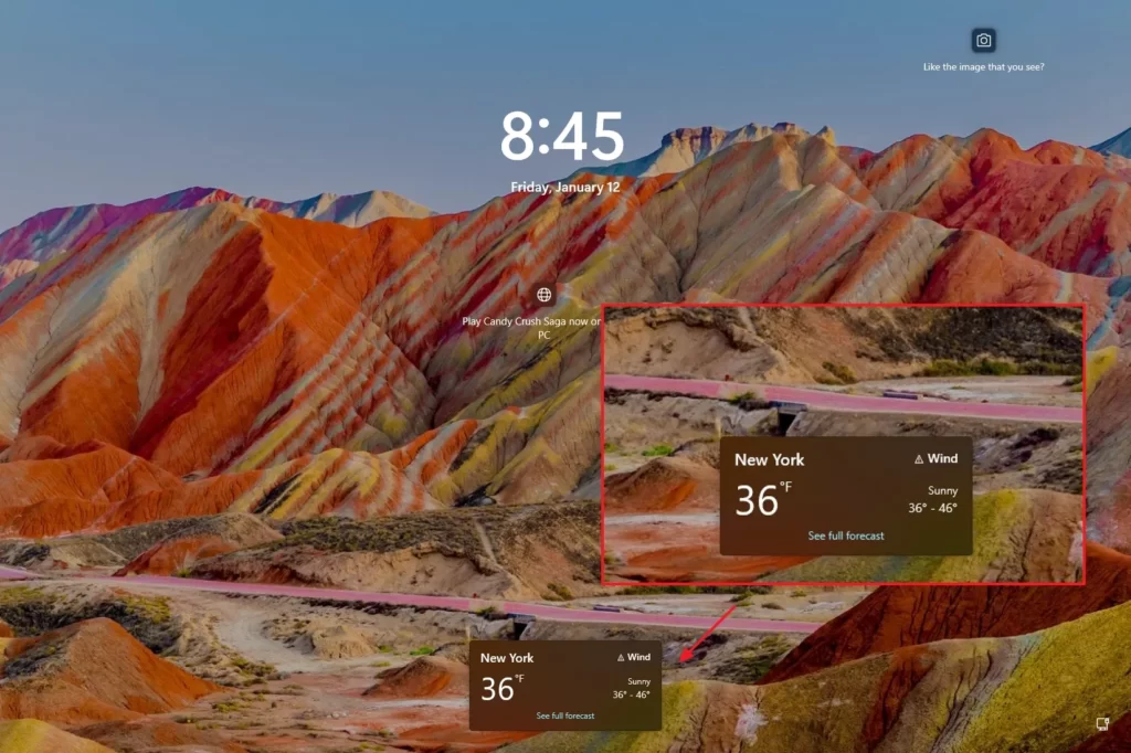 Cách hiển thị thời tiết trên Lock screen trên Windows 11