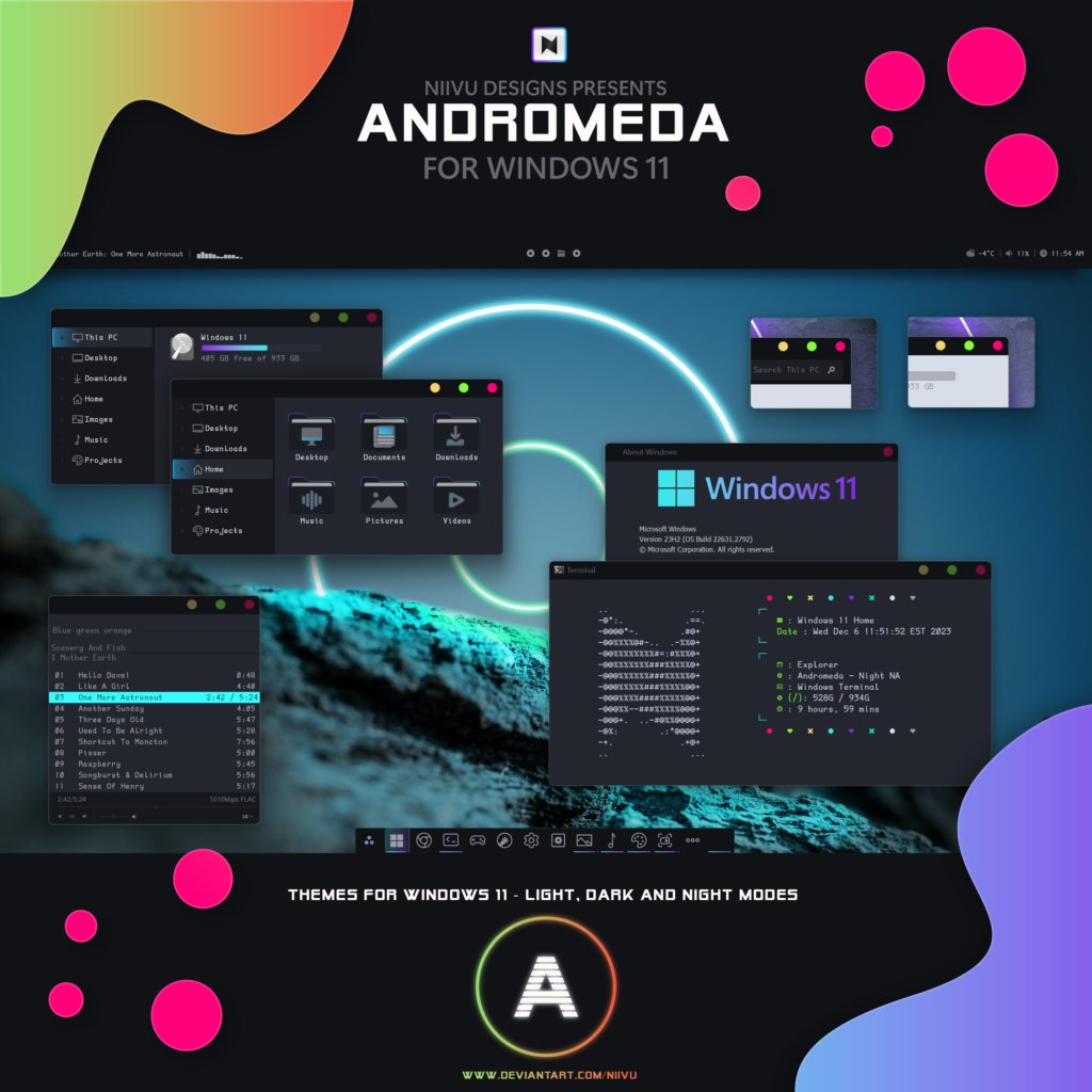 Andromeda 11 Icon theme – Bộ icon pack dành cho Windows 11