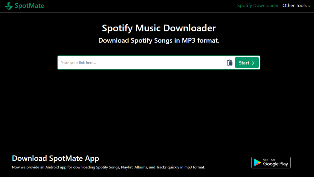 SpotMate - Trình tải bài hát Spotify miễn phí, dễ dàng lưu nhạc MP3