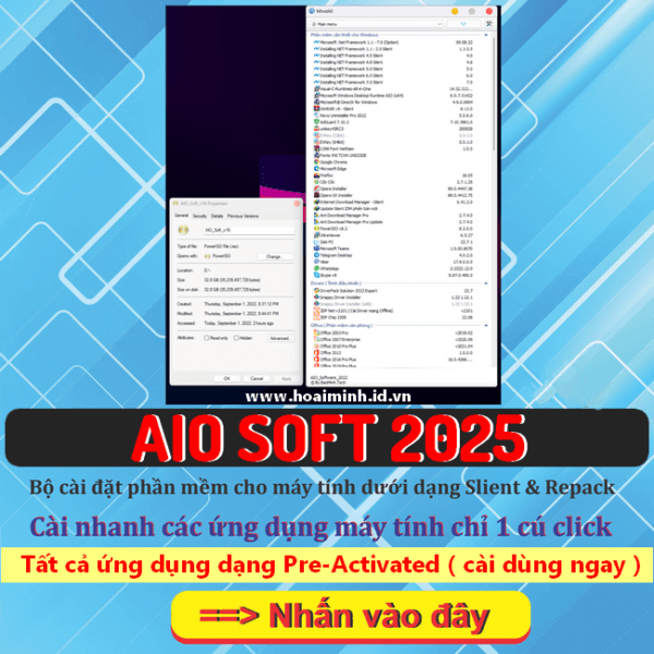 AIO Soft 2025 – Bộ sưu tập phần mềm cài nhanh cho máy tính
