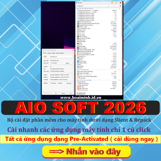 AIO Soft 2026 – Bộ sưu tập phần mềm cài nhanh cho máy tính